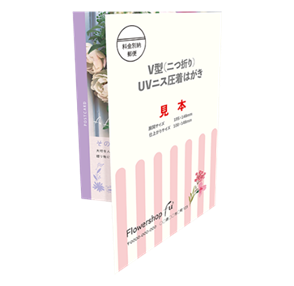 V型(二つ折り)圧着ハガキDM