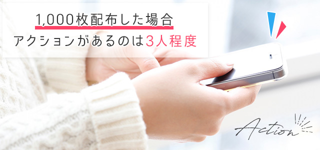 チラシの平均的な反応率